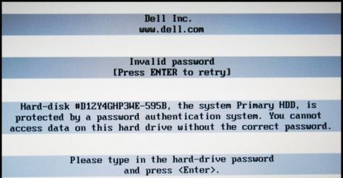 Dell 595B HDD Passwords