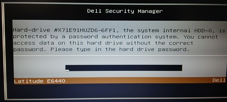 Dell 6FF1 HDD Passwords