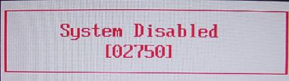 Dell System Disabled Password