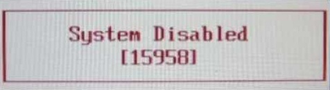 fujitsu system disabled code 5 digits