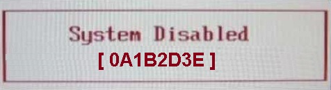 fujitsu system disabled code 8 characters