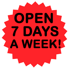 Open seven days a week