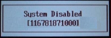 12 numbers samsung system disabled